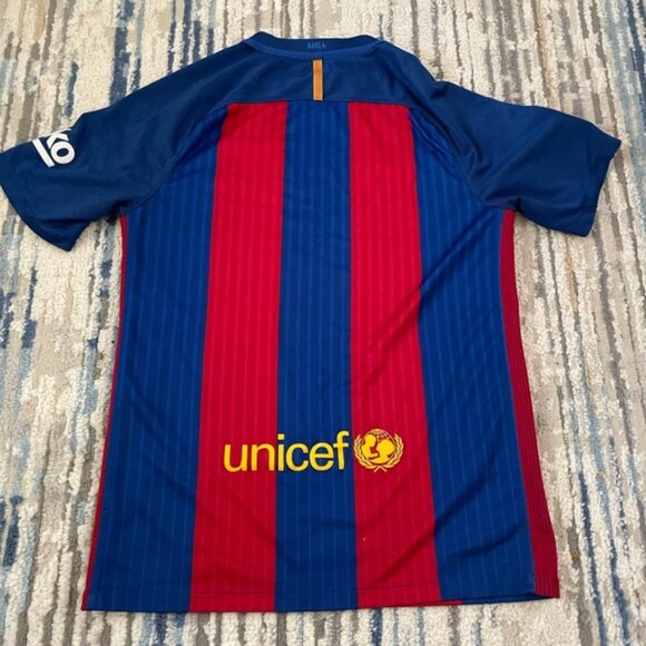 Barcelona Jersey Mens Small Nike Futbol Official La Liga Soccer 2016 - Picture 2 of 8